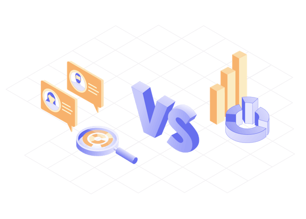 Qualitative vs quantitative data