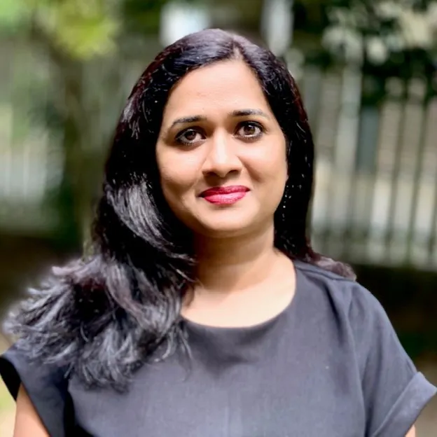 Potrait of Veena Andayil, CFO of Coretura