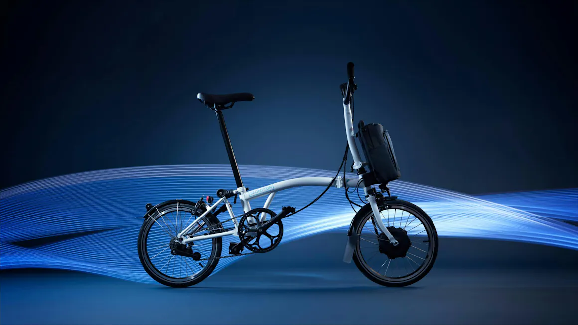 Brompton Electric bike unfolded
