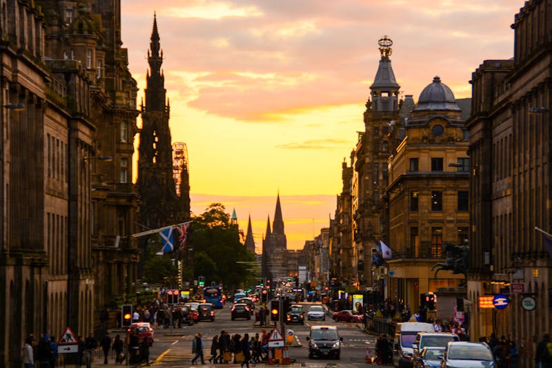 Bustling Edinburgh