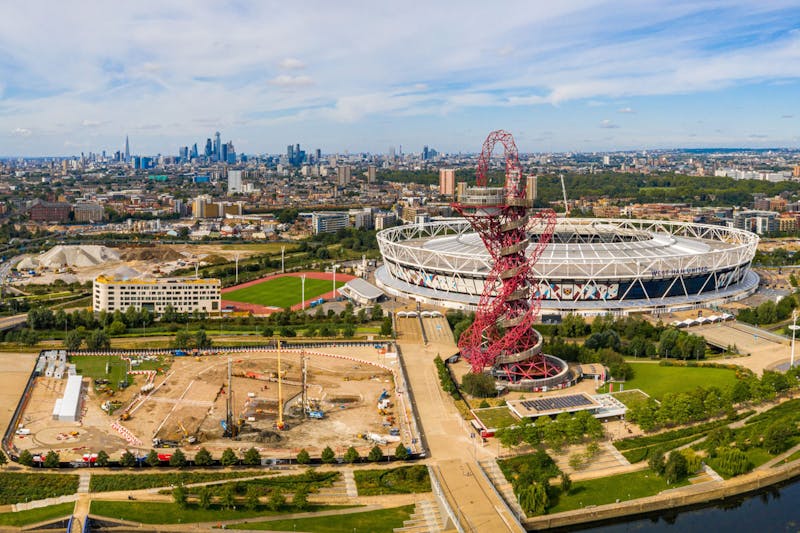 London Olympic Park Under Construction