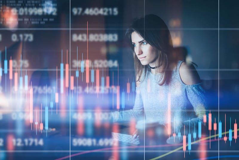 Woman Stock Market Trader