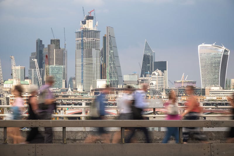 London pedestrians in motion