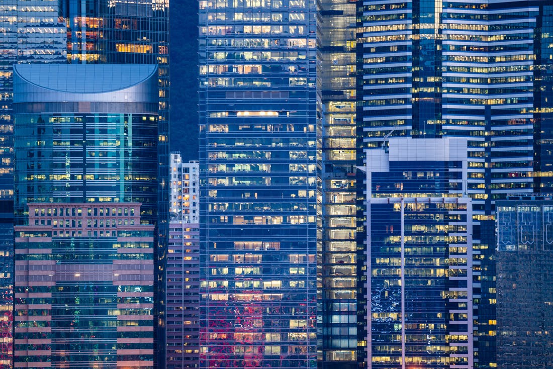 Holographic city windows