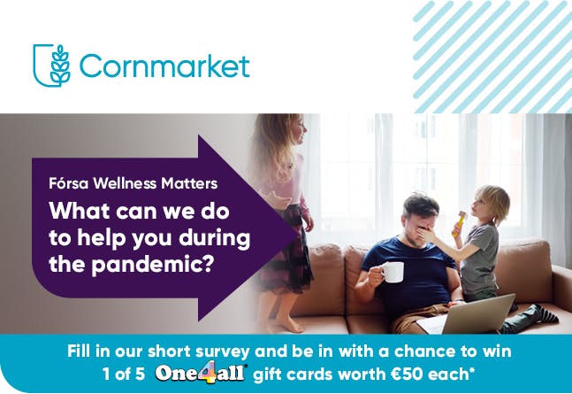 Forsa wellness matters. Fill in our short survey and be in with a chance to win 1 of 5 one4all vouchers worth 50euro each