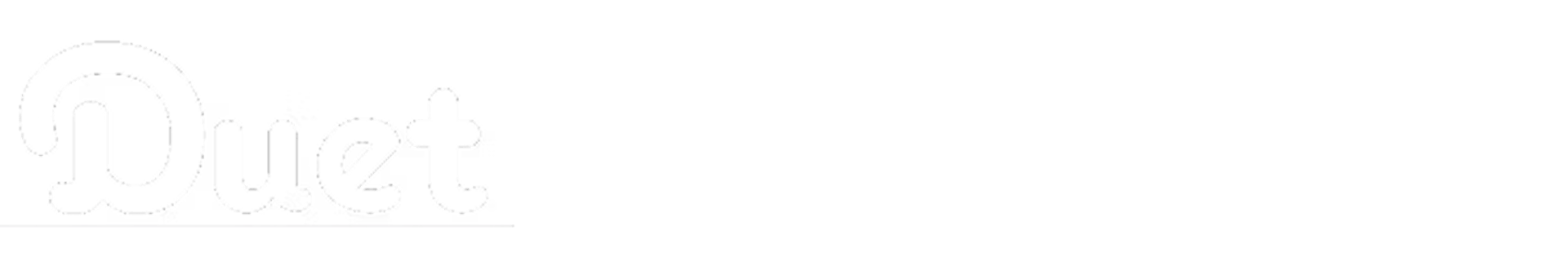 Duet logo in white