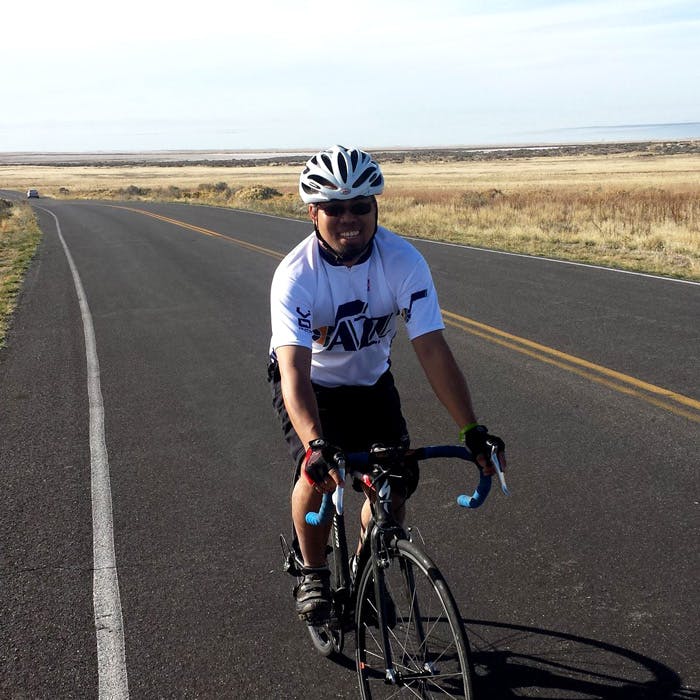 George Cordero cycling