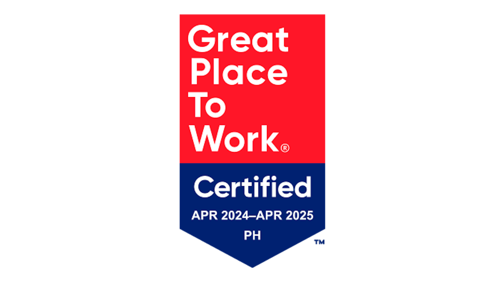 Great Place To Work Certified Badge