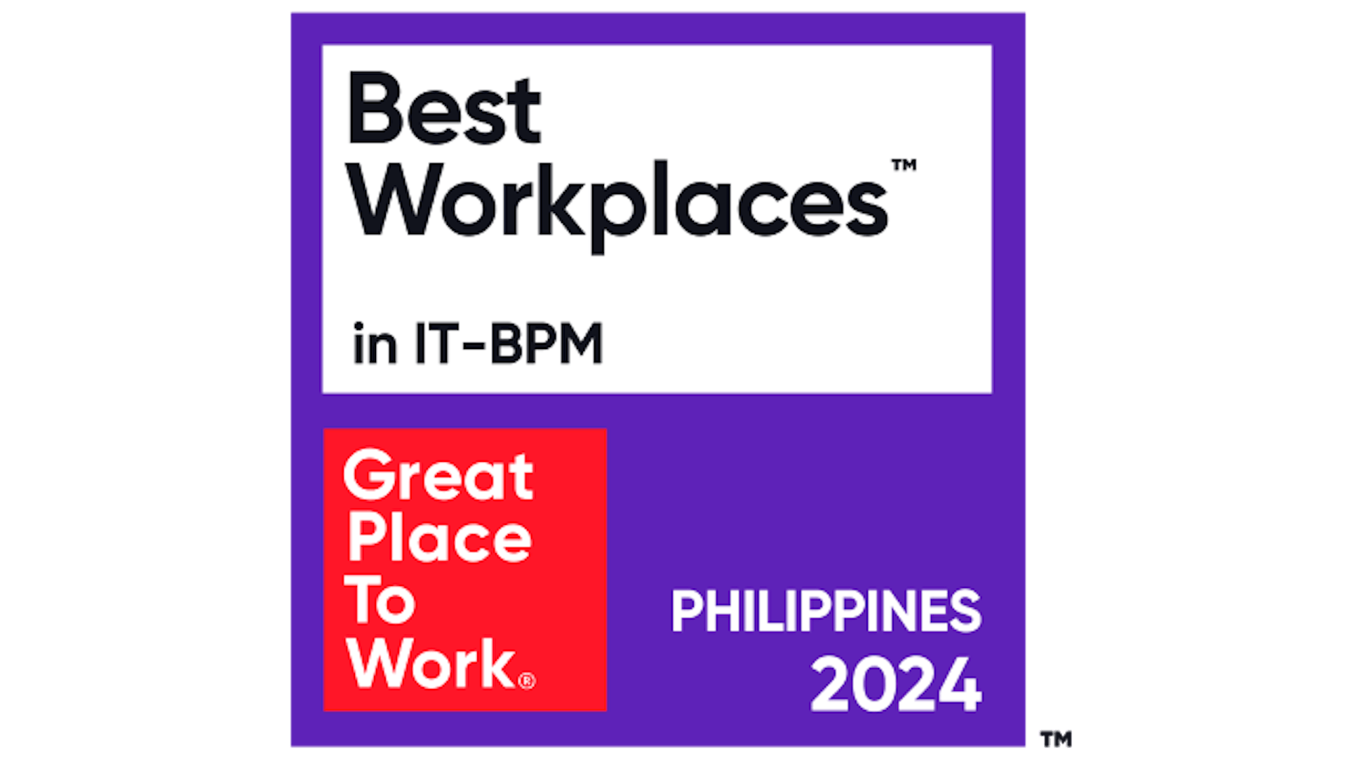 Great Place To Work - Best Workplaces Award