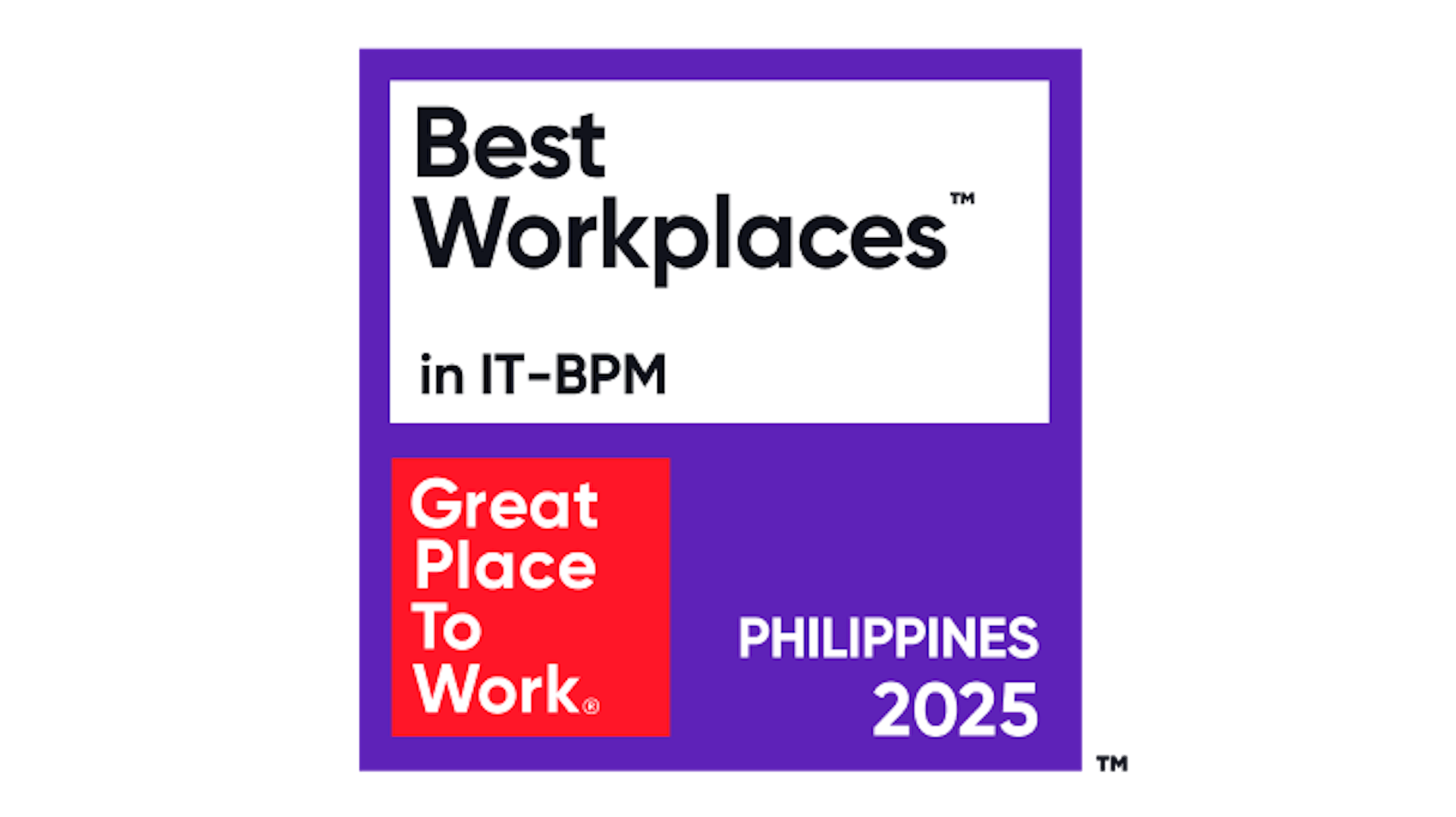 Best IT workplaces for 2025 Great place to work badge