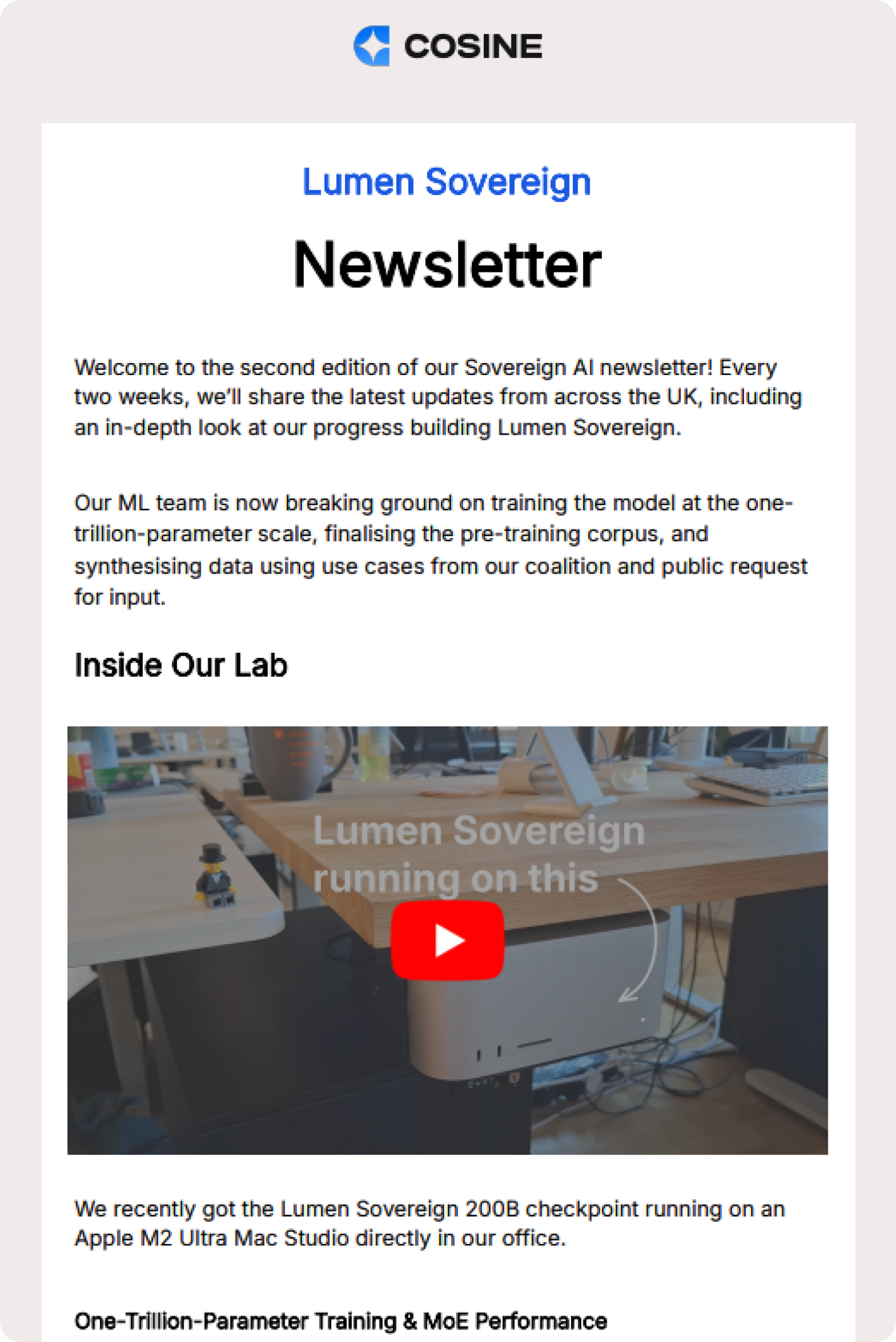 Lumen Sovereign Newsletter 2nd Edition