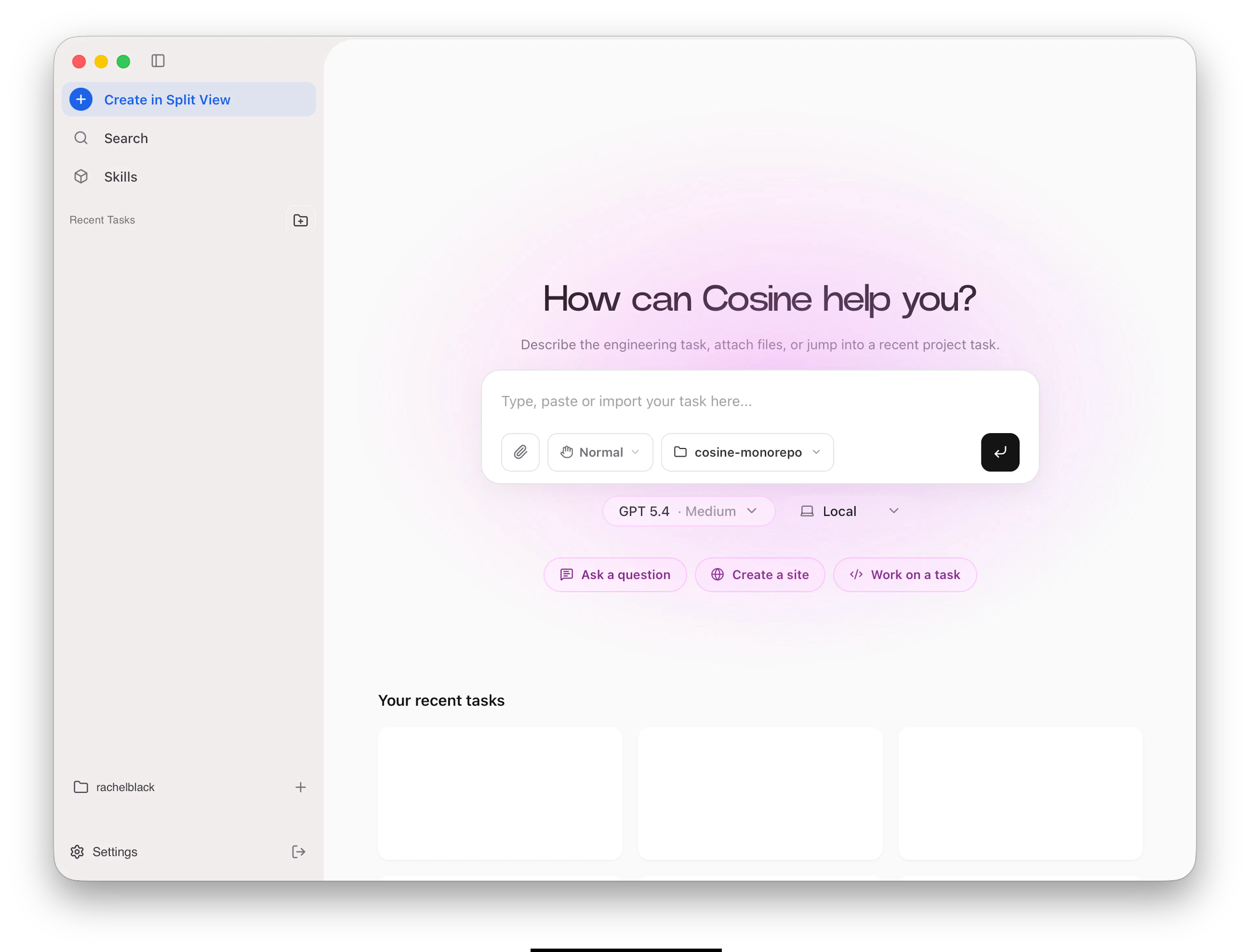 Cosine Desktop Interface