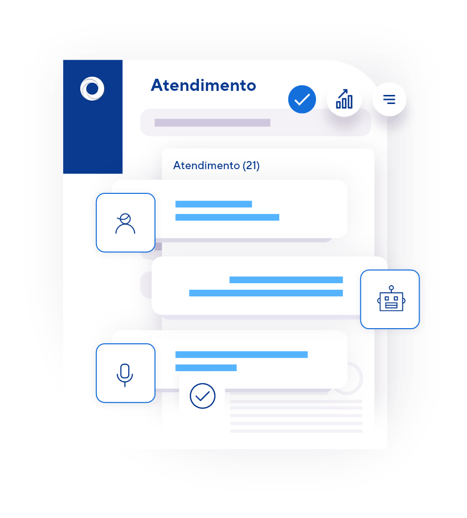 Hybrid service: chatbot + attendants