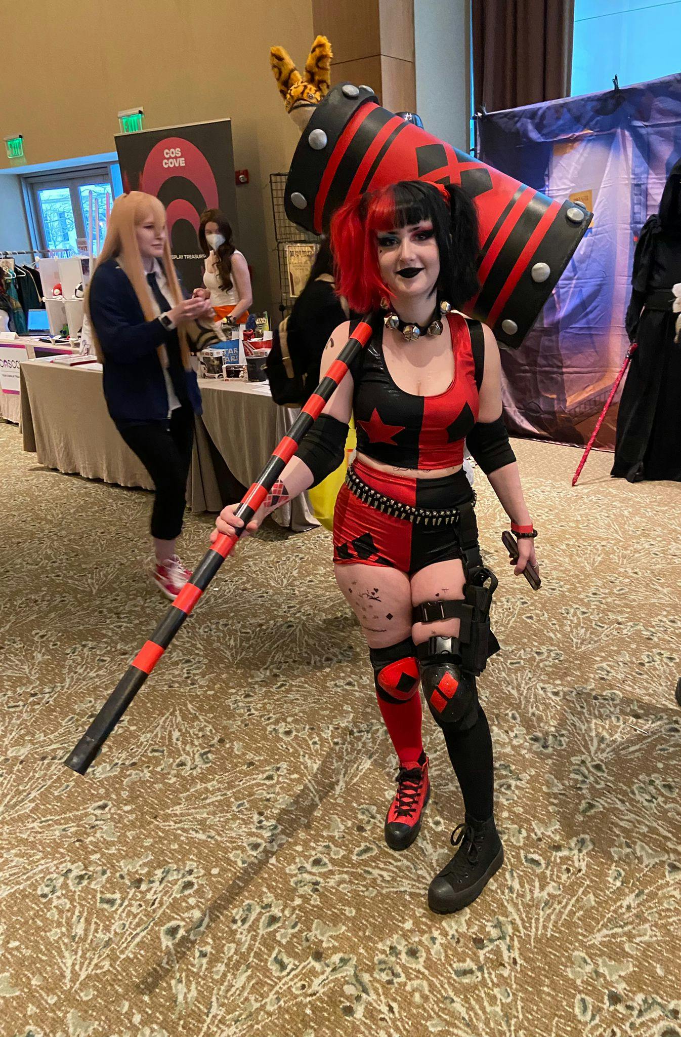 Black and red cosplay