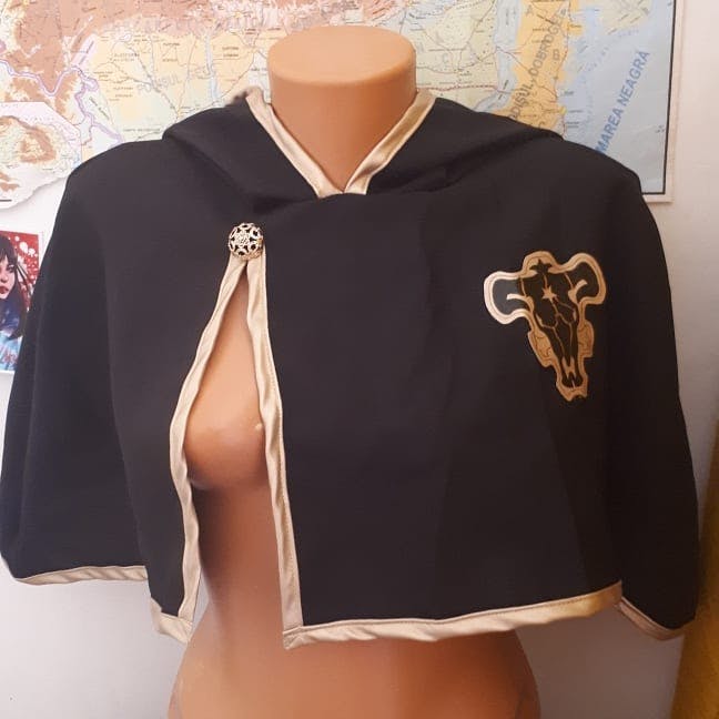 Perfectly tailored cape for Black Clover made for commission by Merrlia.