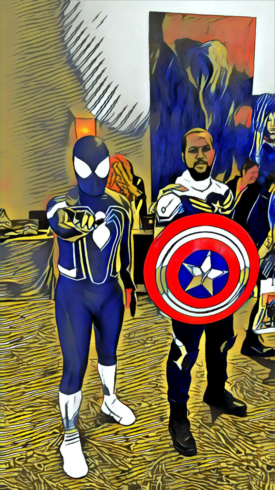 Captain America cosplay at Wicked Comic Con Boston