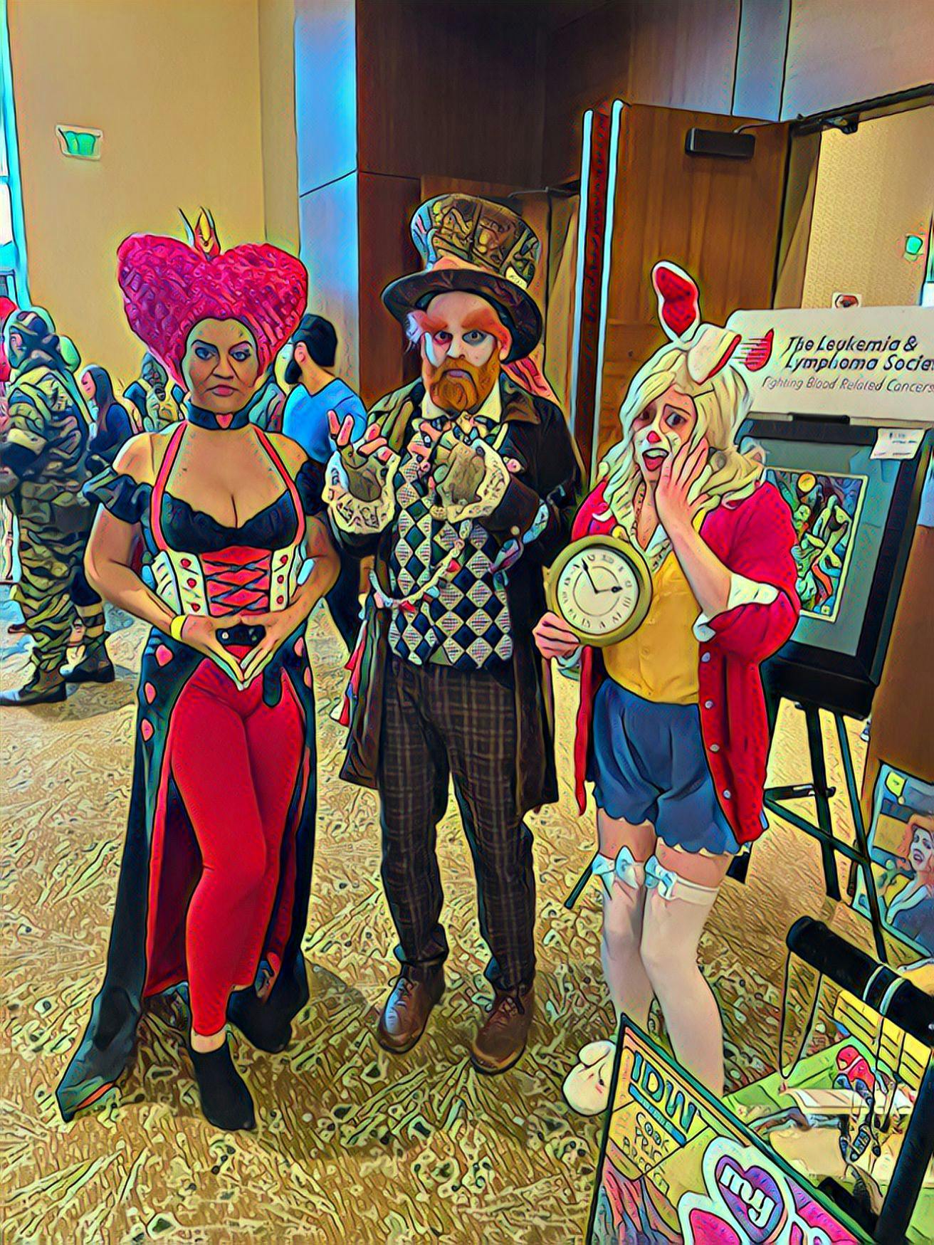 Edited Alice in Wonderland cosplays at Wicked Comic Con Boston 2022