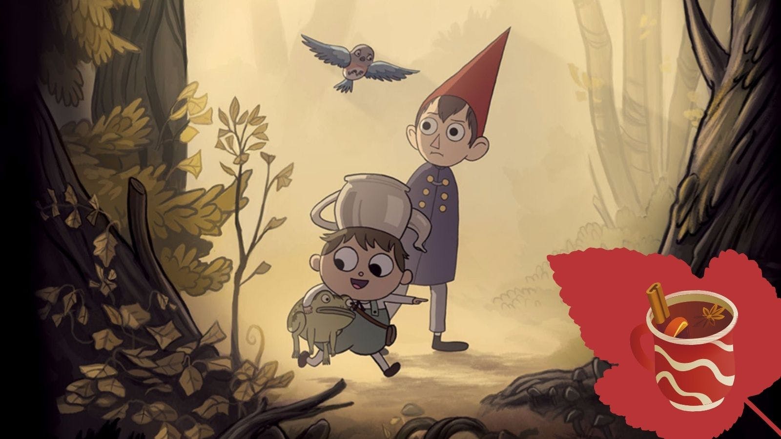 Over the Garden Wall paired with mulled wine