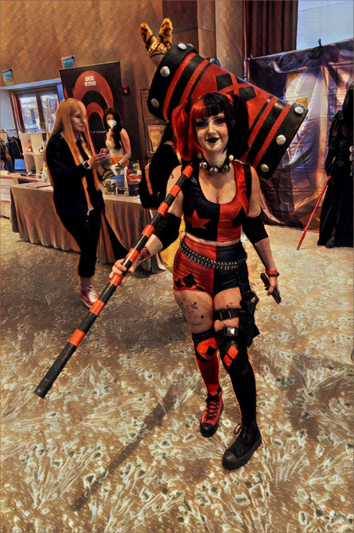 Black and red cosplay