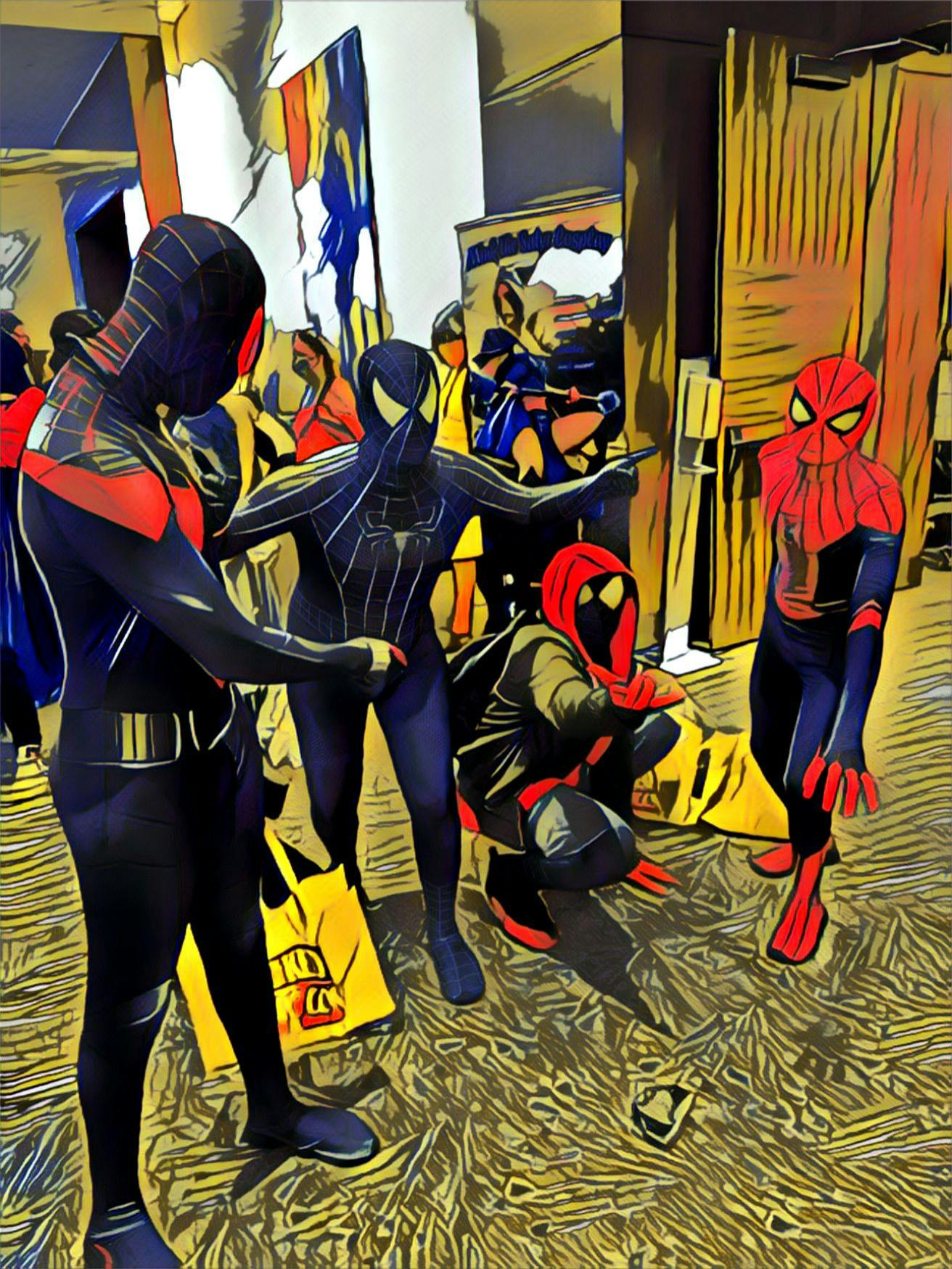 Edited Spiderman cosplays at Wicked Comic Con Boston
