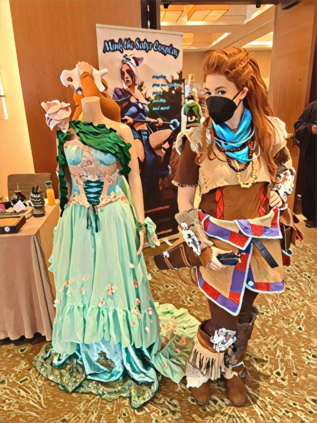 Cosplay display at Wicked Comic Con Boston