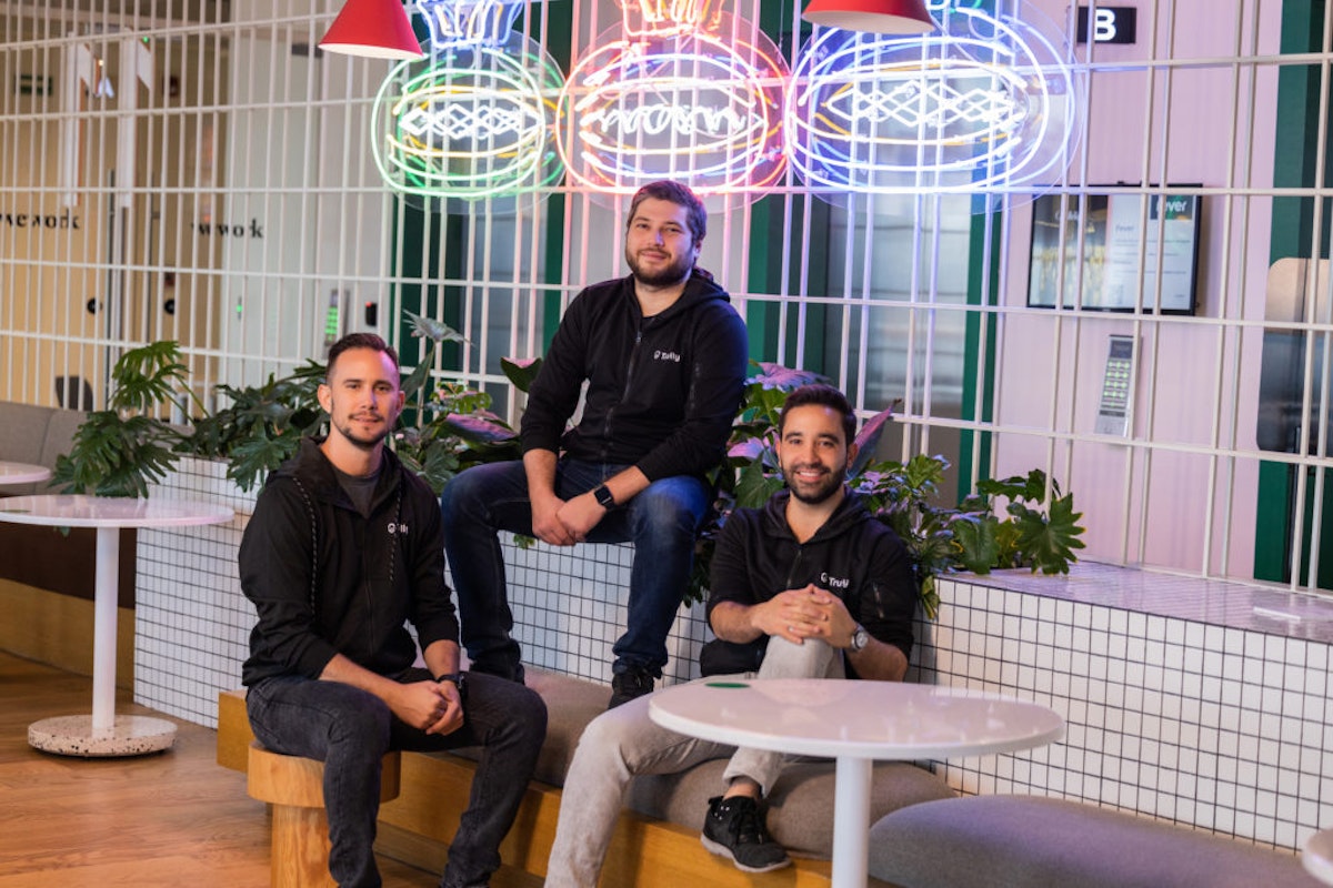 Trully founders from left to right: Eric Balderamma, Carl Handlin, & Fernando Gonzalez Paulin