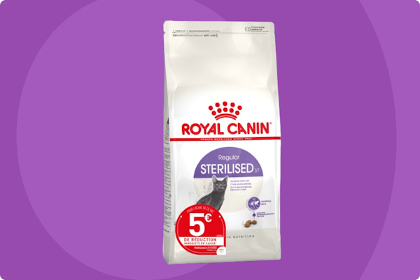 BRI de 5€ pour l’achat d’un sac de Royal Canin Sterilised 37 du 3 au 20 mai