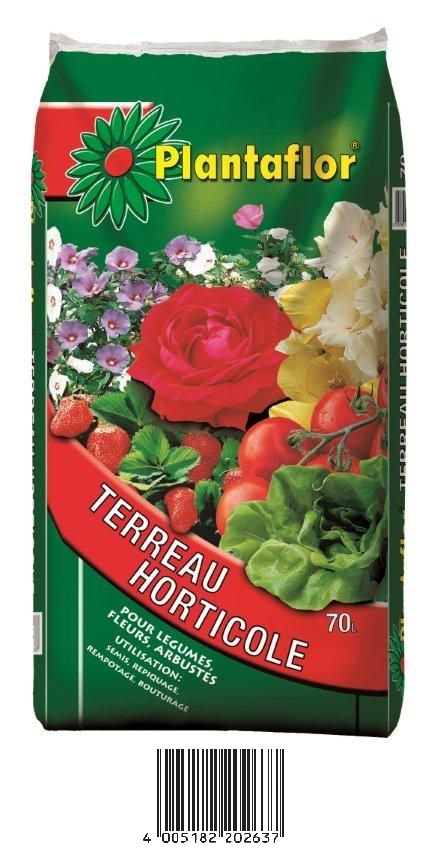 Photo du produit Terreau Horticole Plantaflor 70L