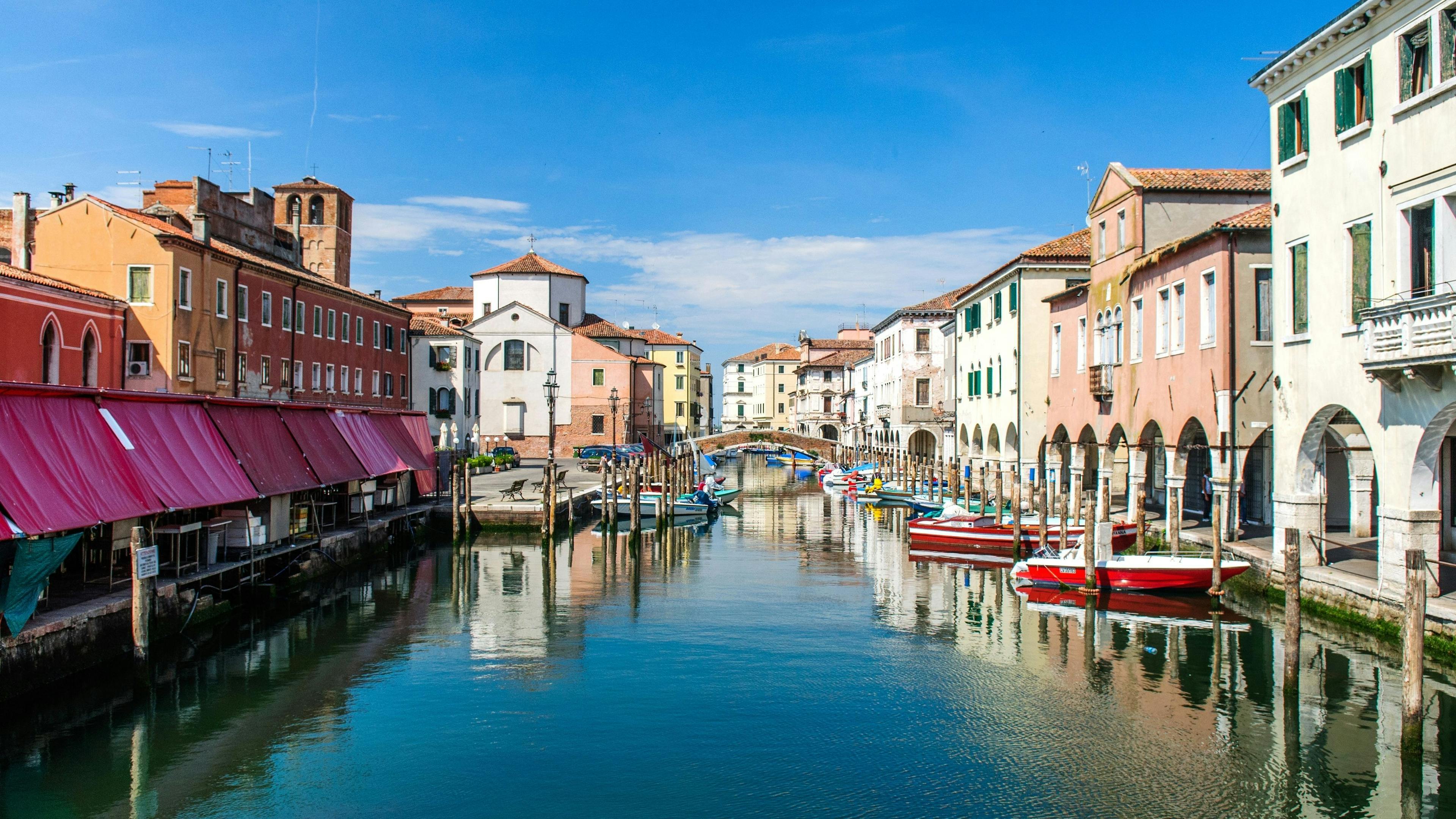 chioggia italy canal boats