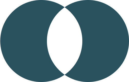 Two circles overlapping