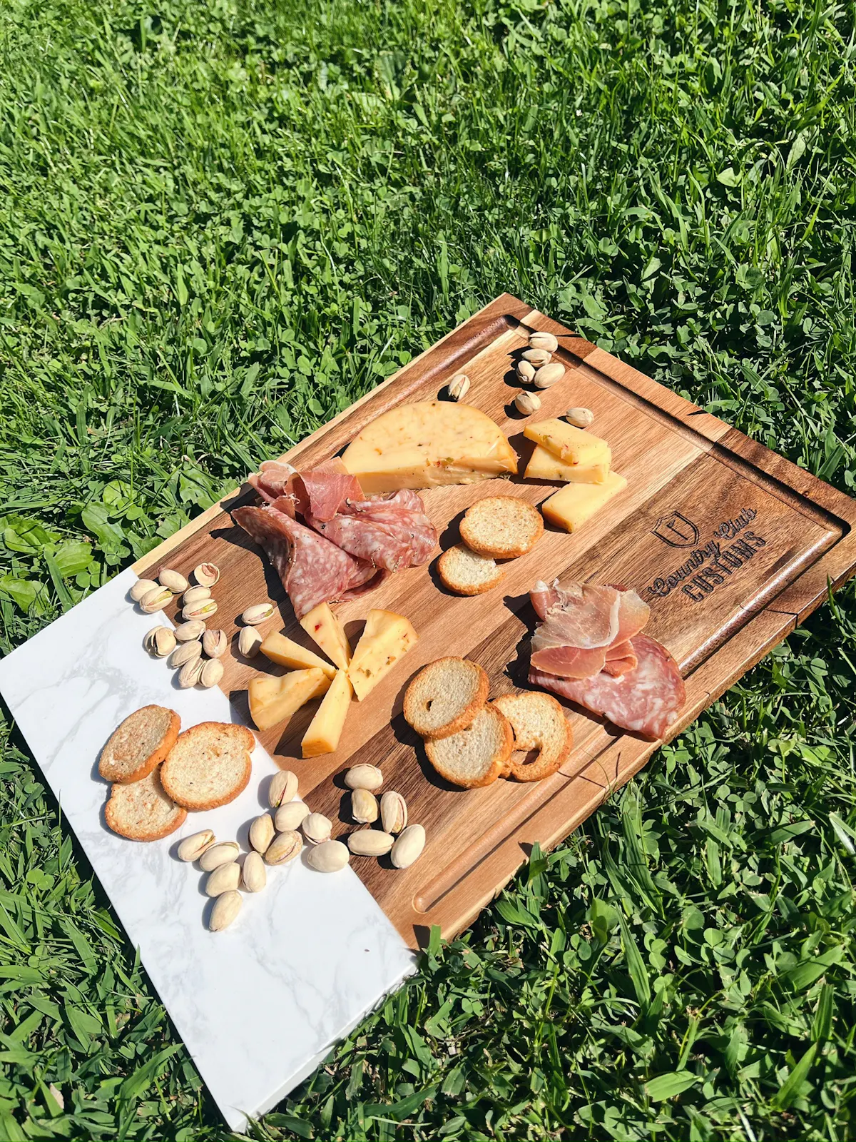 Marble & Acacia Wood Cutting Board, image 4