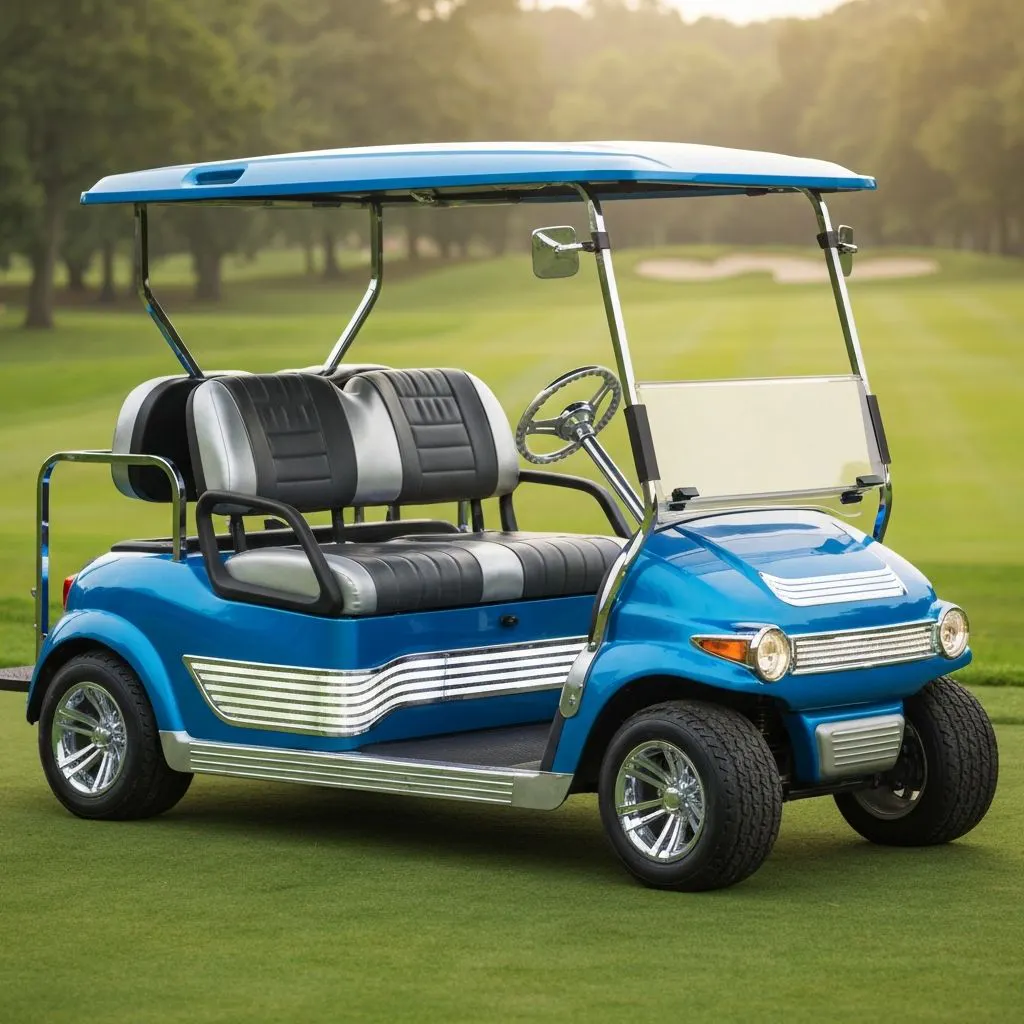 Modified Golf Cart with Lift Kit