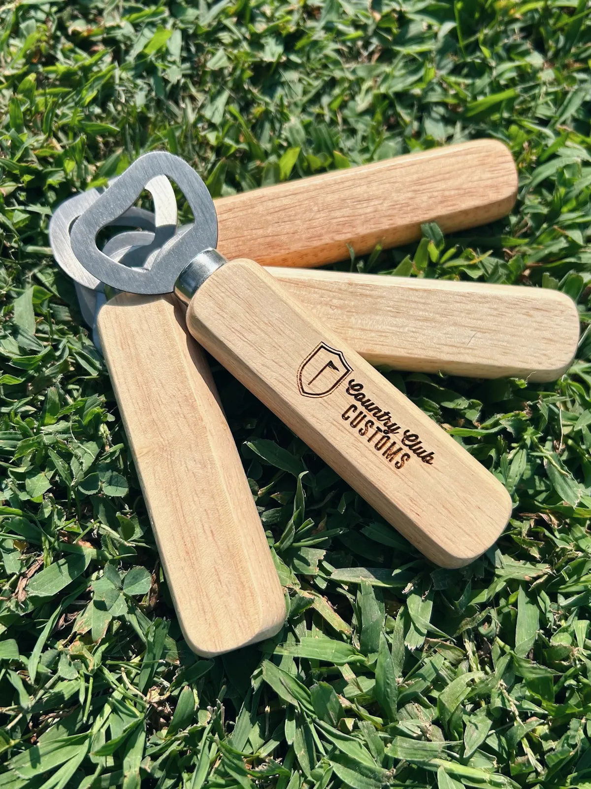 Wooden Handle Bottle Opener, image 1
