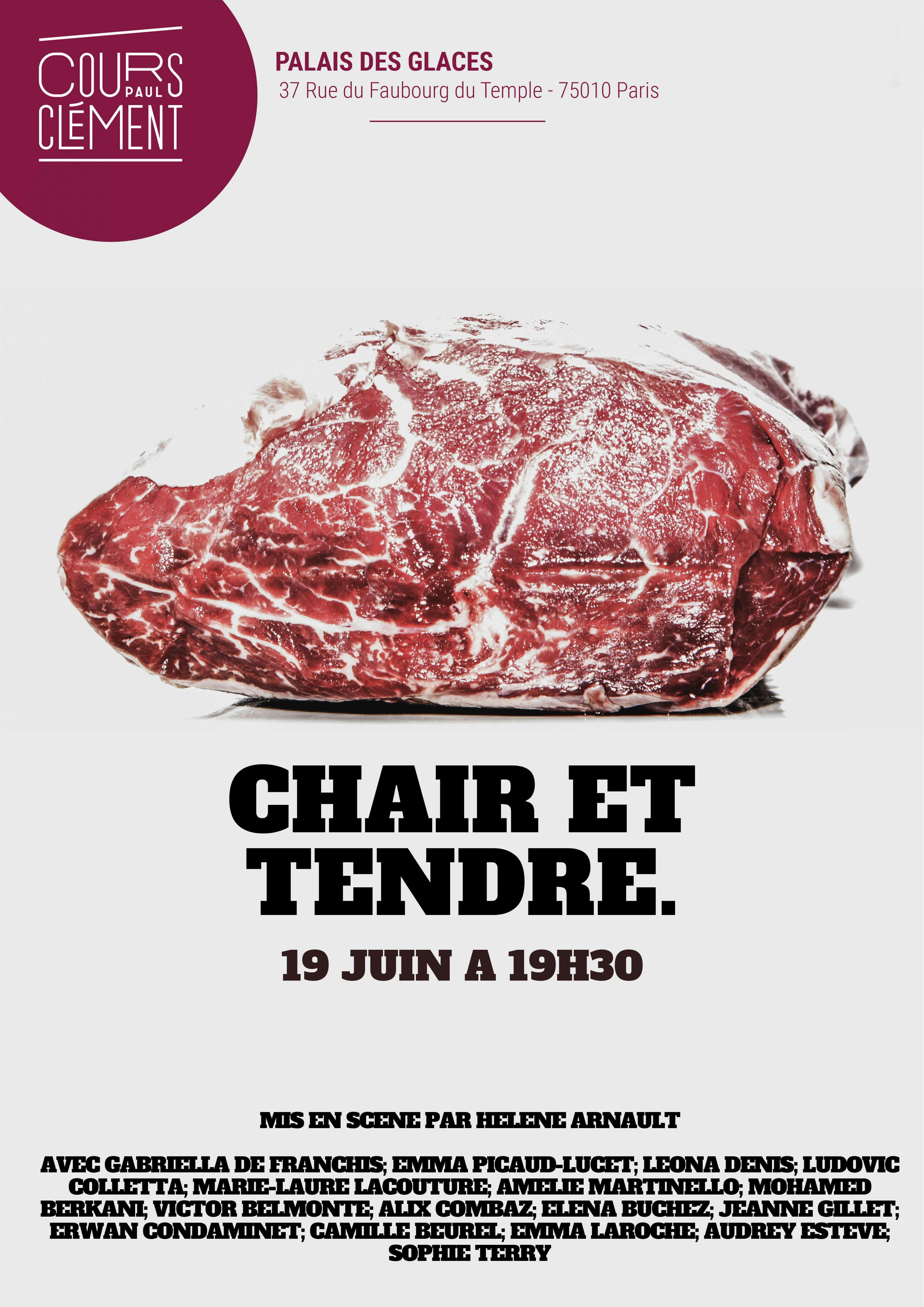 affiche chair & tendre cours clement