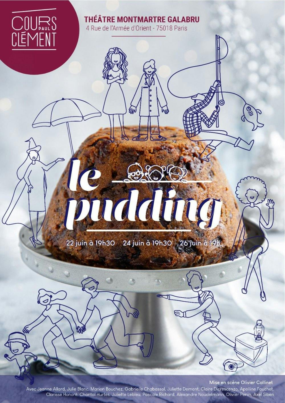 affiche spectacle Le Pudding cours clément