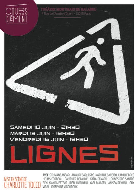 affiche lignes cours clement