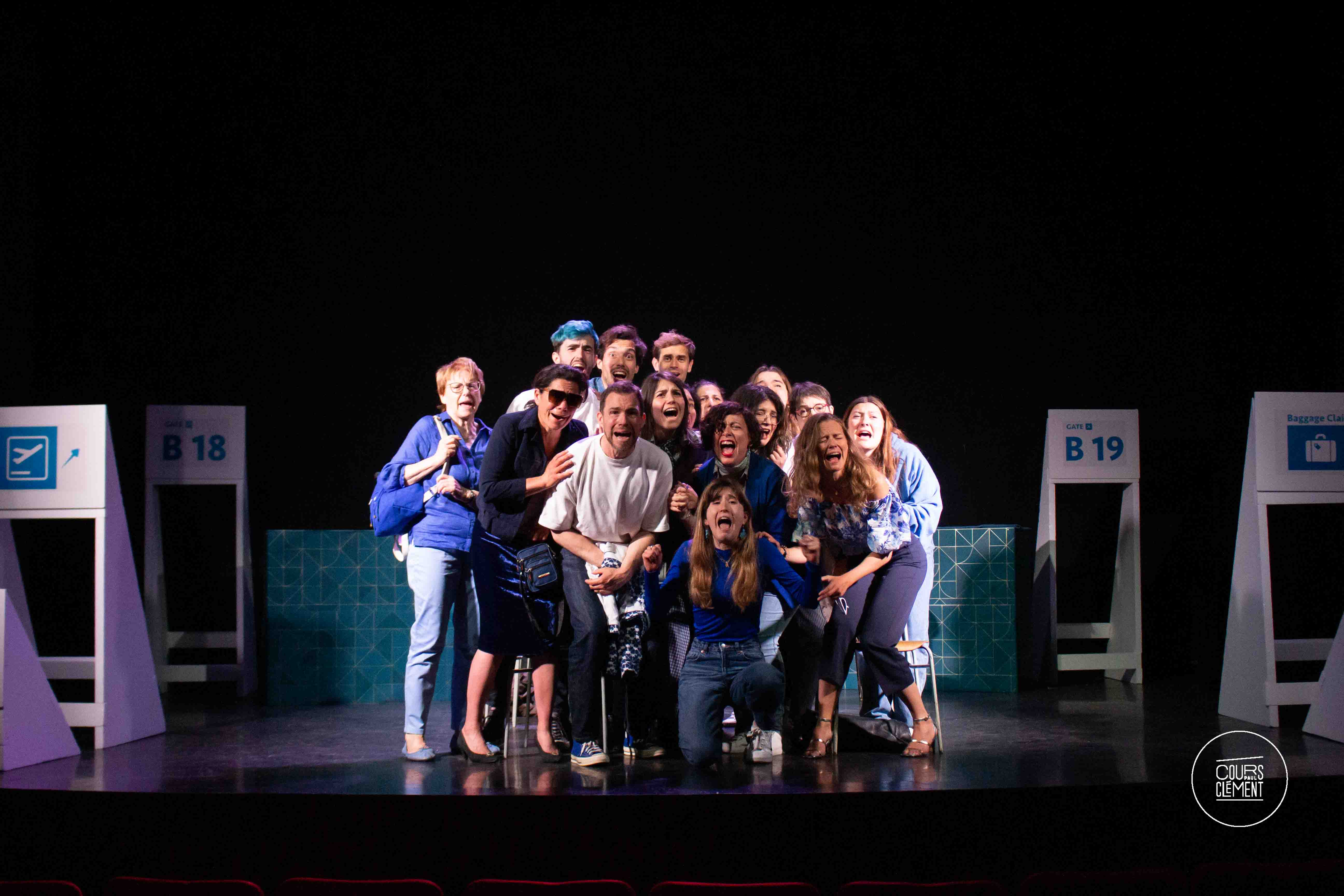 cours de théâtre débutant cours clément photo spectacle hall et coeurs mise en scène mohid abid