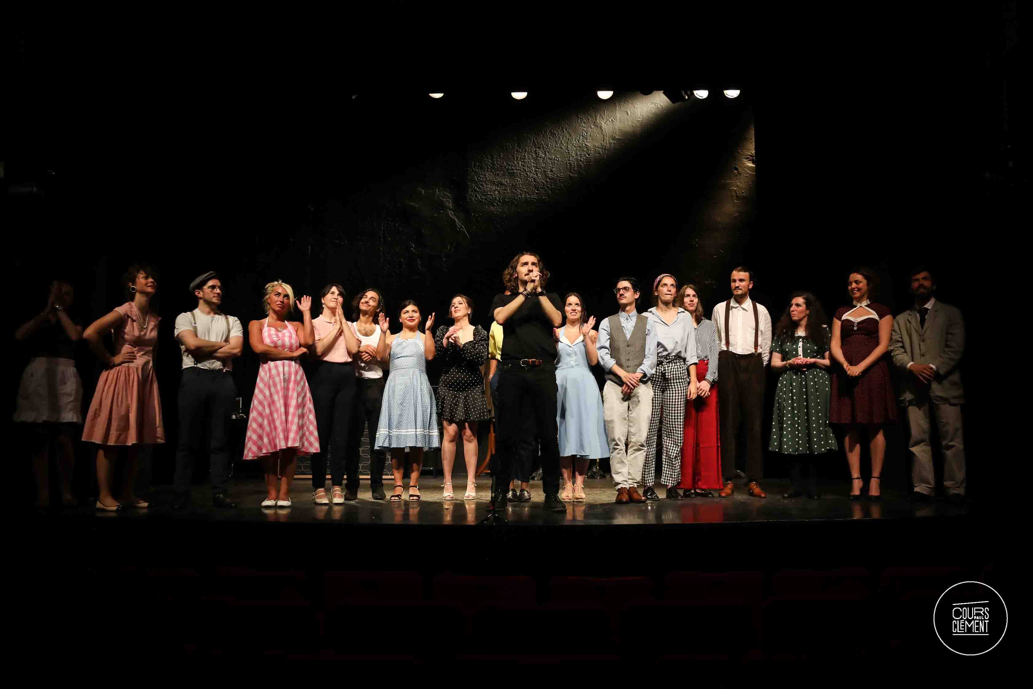photo spectacle tout va bien cours de théâtre débutant théâtre de l'oeuvre mise en scène Félix Philippart