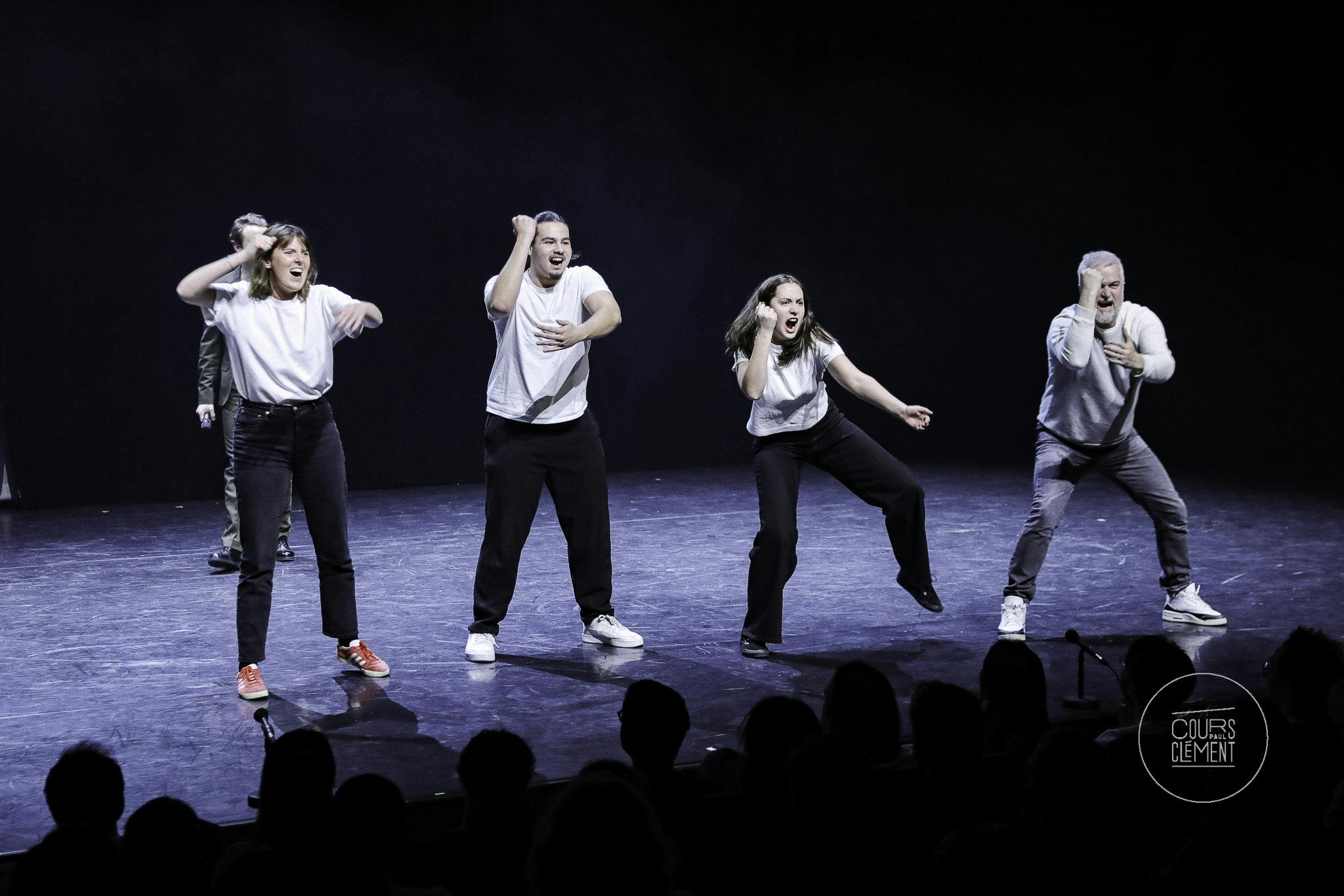 l'équipe gagnante de la soirée d'impro des Cours Clément édition 2026