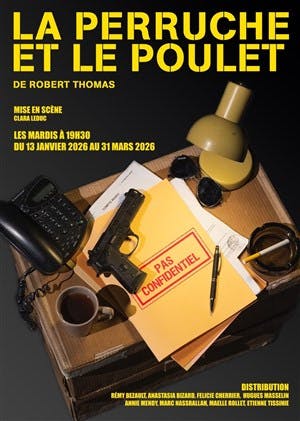 la perruche et le poulet affiche 