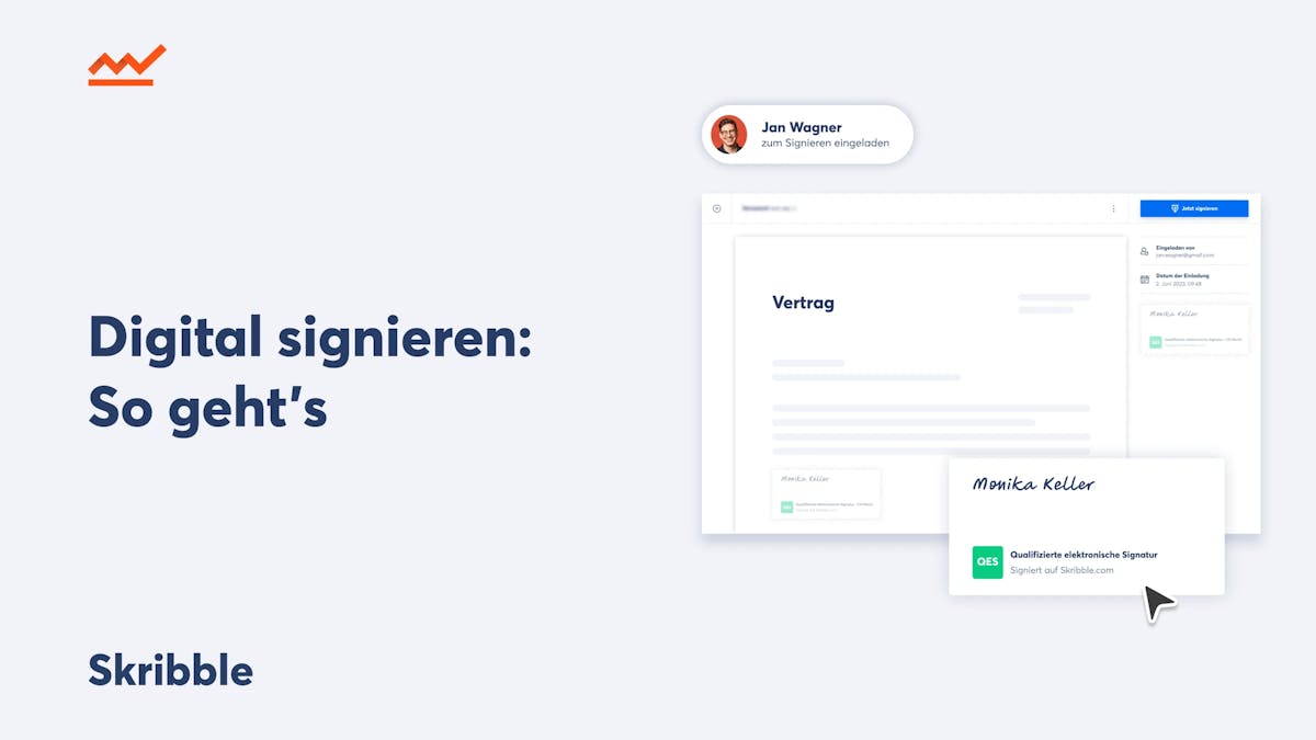 So einfach unterschreiben Sie Dokumente mit Skribble