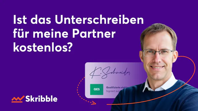 Ist das unterschreiben für meinen Partner kostenlos