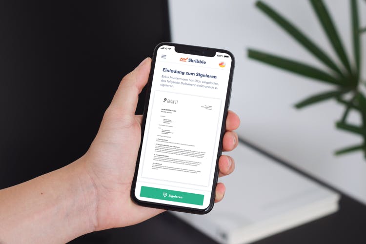 Auf dem Handy ein PDF unterschreiben
