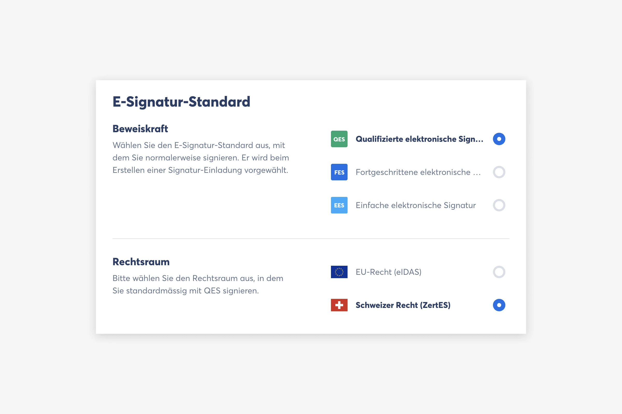 Qualifizierte Elektronische Signatur (QES) Schweiz | Skribble DE