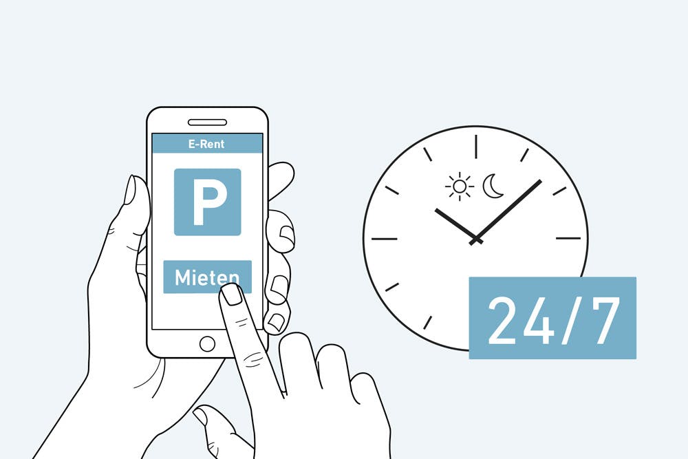 Electronic process for the lease of outdoor parking spaces (Source: Wincasa)