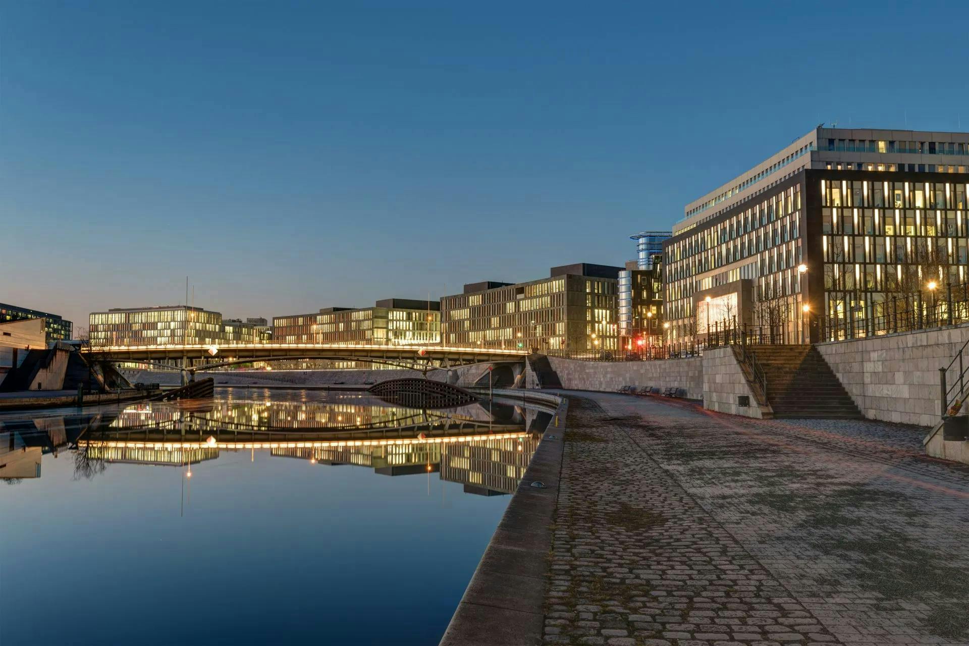 Modern Office Building on the River