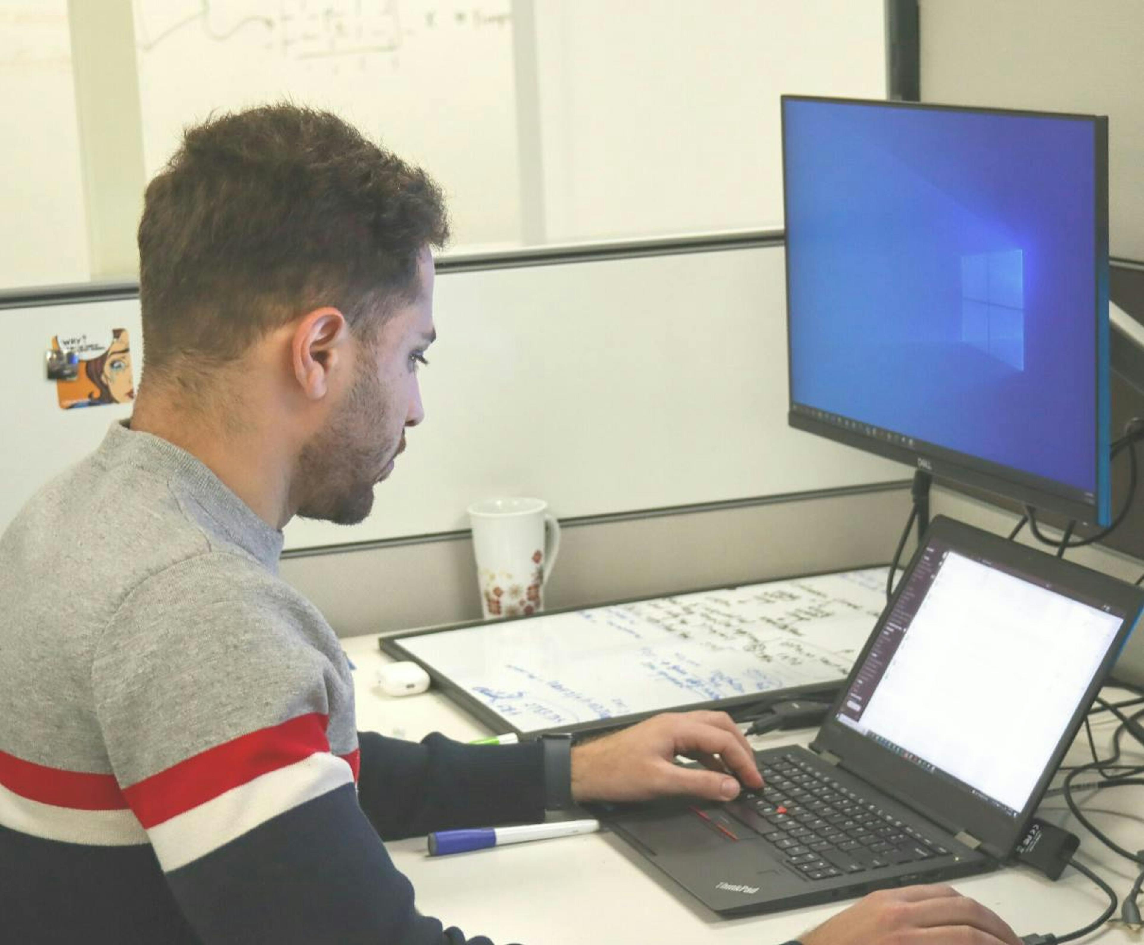 cove employee working at desk