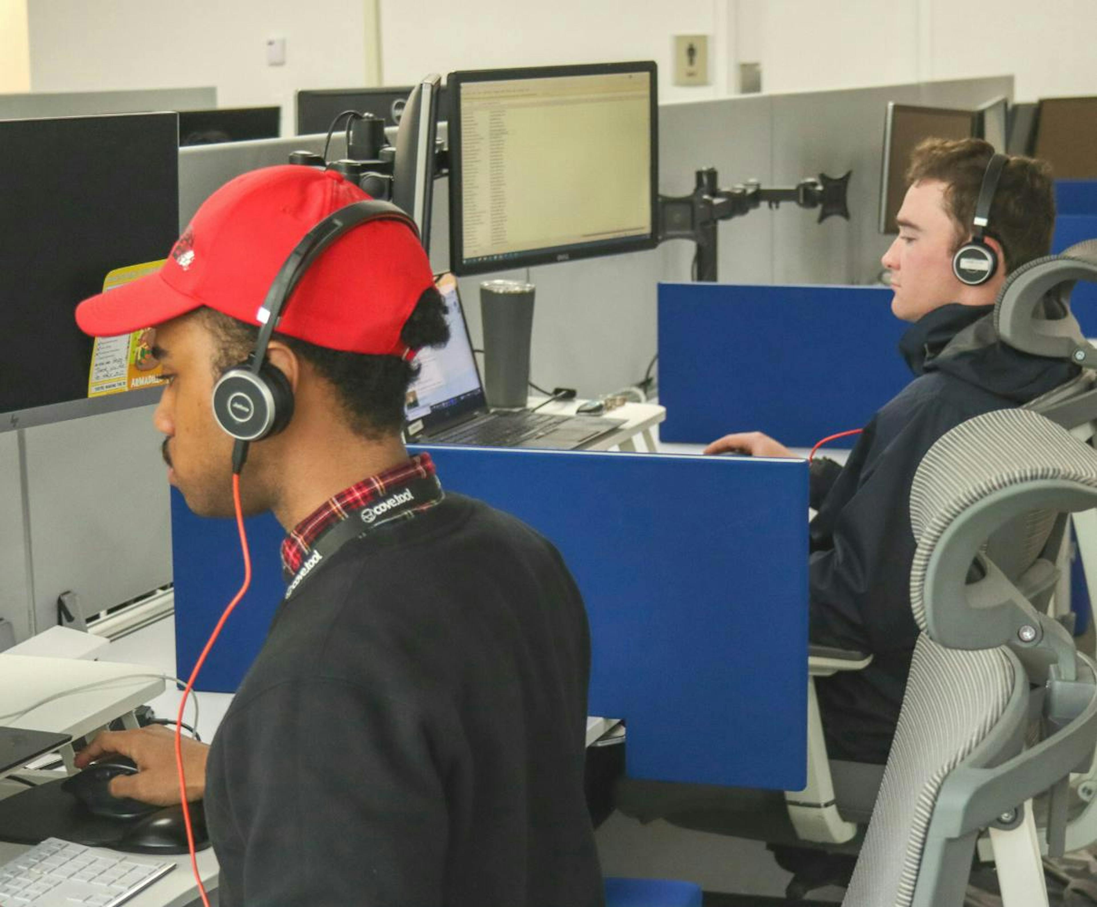 cove employee working at desk