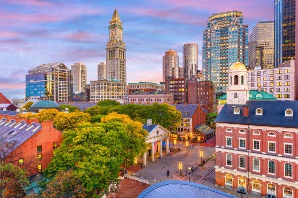 Boston, Massachusetts Skyline Architecture