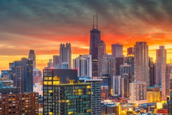 Chicago, Illinois Skyline Architecture